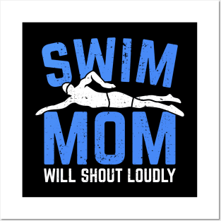 Swim Mom Swimming Mother Posters and Art